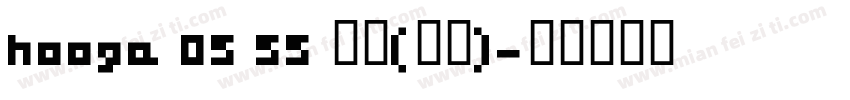 hooge 05 55 普通(西方)字体转换